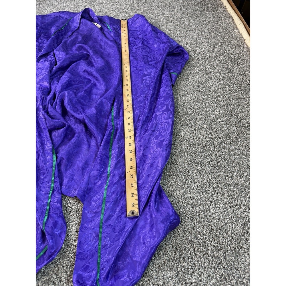 Vintage 90s Victoria's Secret Gold Label Robe Women's Size OS Purple - Picture 8 of 9